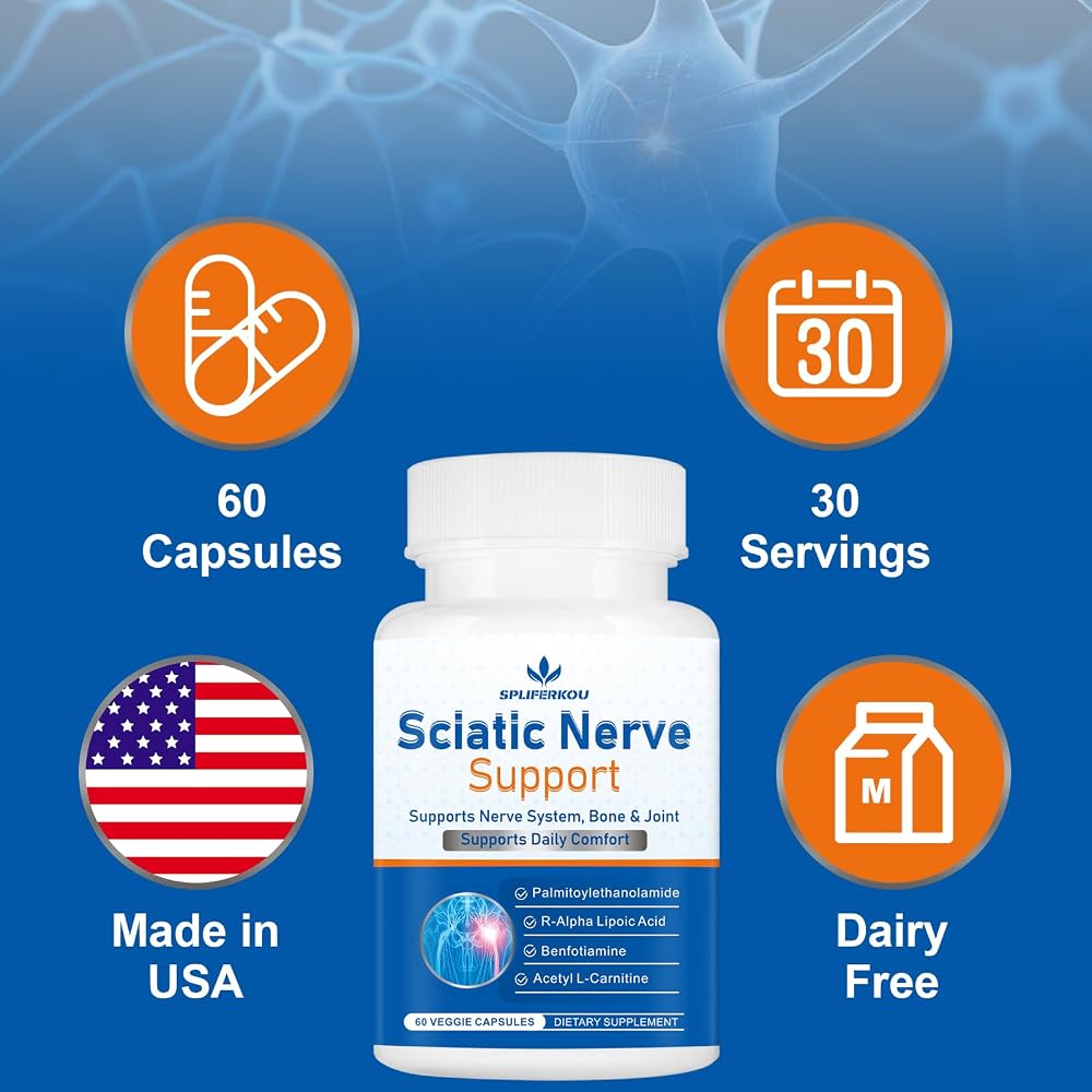 Spliferkou Sciatic Nerve Support Supplement - 60 Capsules - image 6