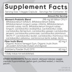 Sports Research Women's Probiotics 65 Billion CFU with Cranberry - 30 Capsules - image 5