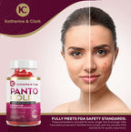Katherine & Clark Panto Gold Vitamin B5 Biotin Gummies for Hair, Skin & Nails - image 3