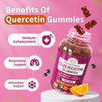 M inch Quercetin Gummies with Bromelain, Zinc & Vitamin C - 120 Gummies - image 3