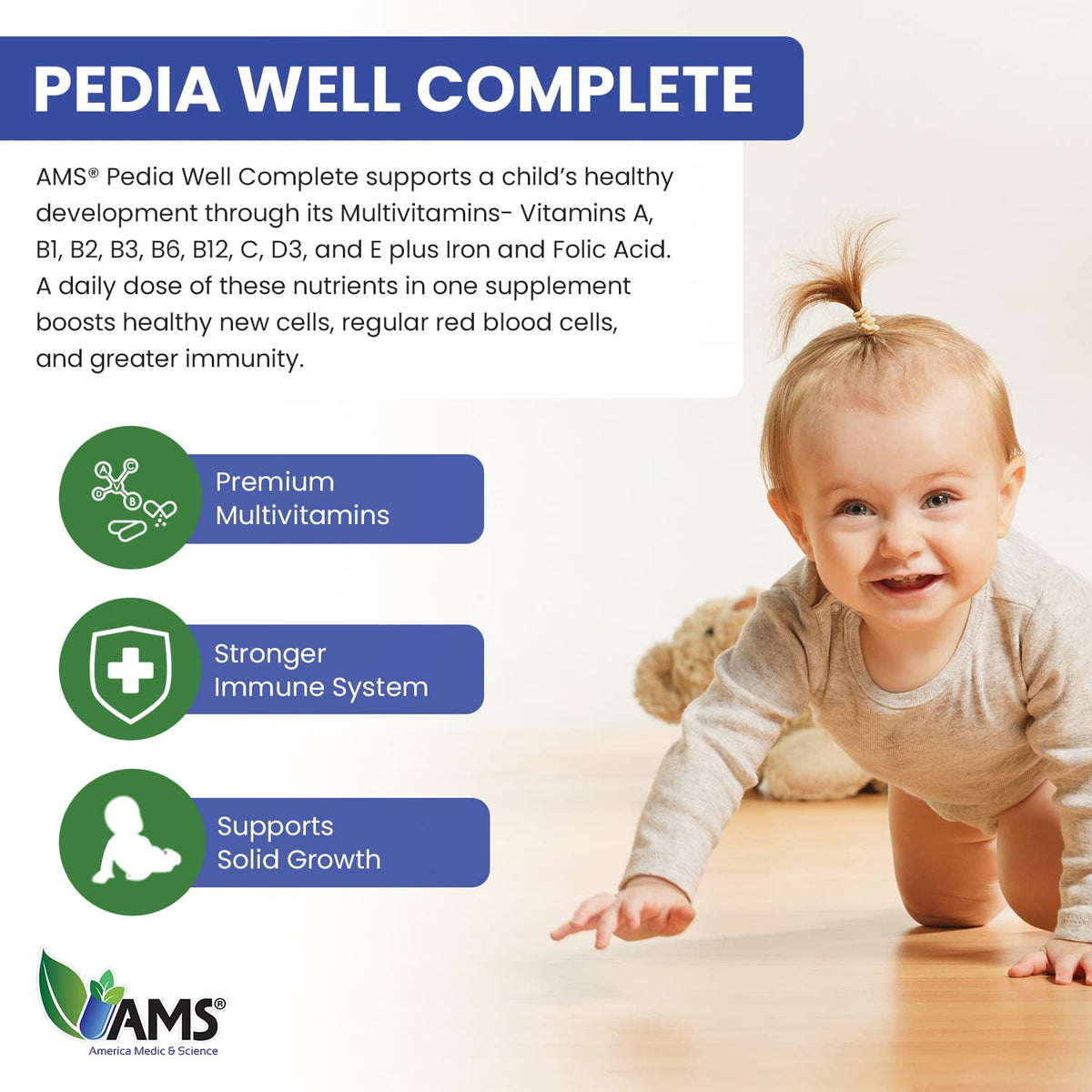 America Medic & Science PediaWell Complete Liquid Multivitamin - 50 mL - image 5
