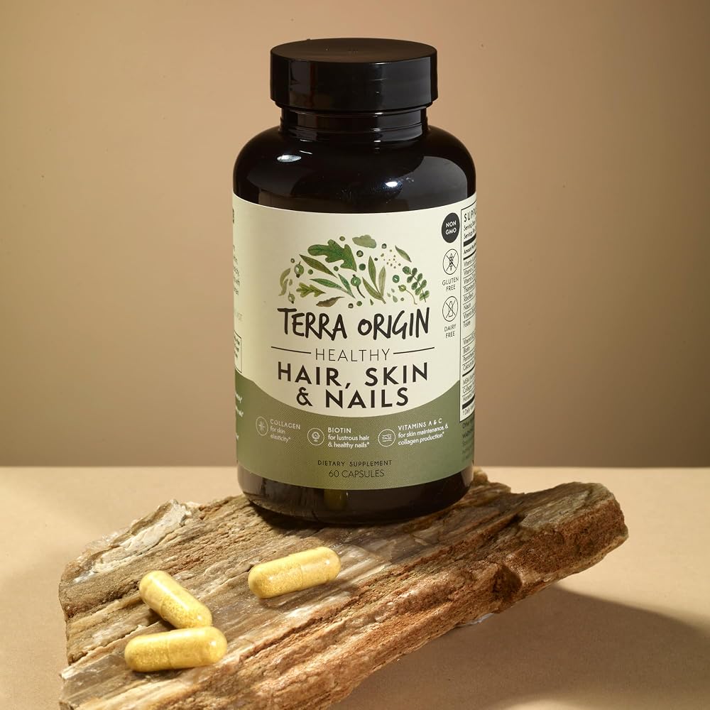 TERRA ORIGIN Hair, Skin & Nails Supplement - 60 Capsules - image 2