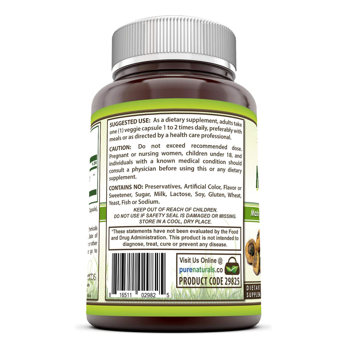 Pure Naturals Maca Supplement 950 mg - 360 Vegetarian Capsules - image 2
