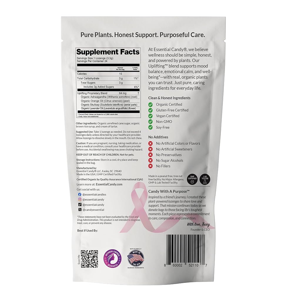 Essential Candy Uplifting Blend Ashwagandha Lozenges - 24 Count - image 2