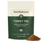 Real Mushrooms Organic Turkey Tail Powder for Immune Support - 100 Servings