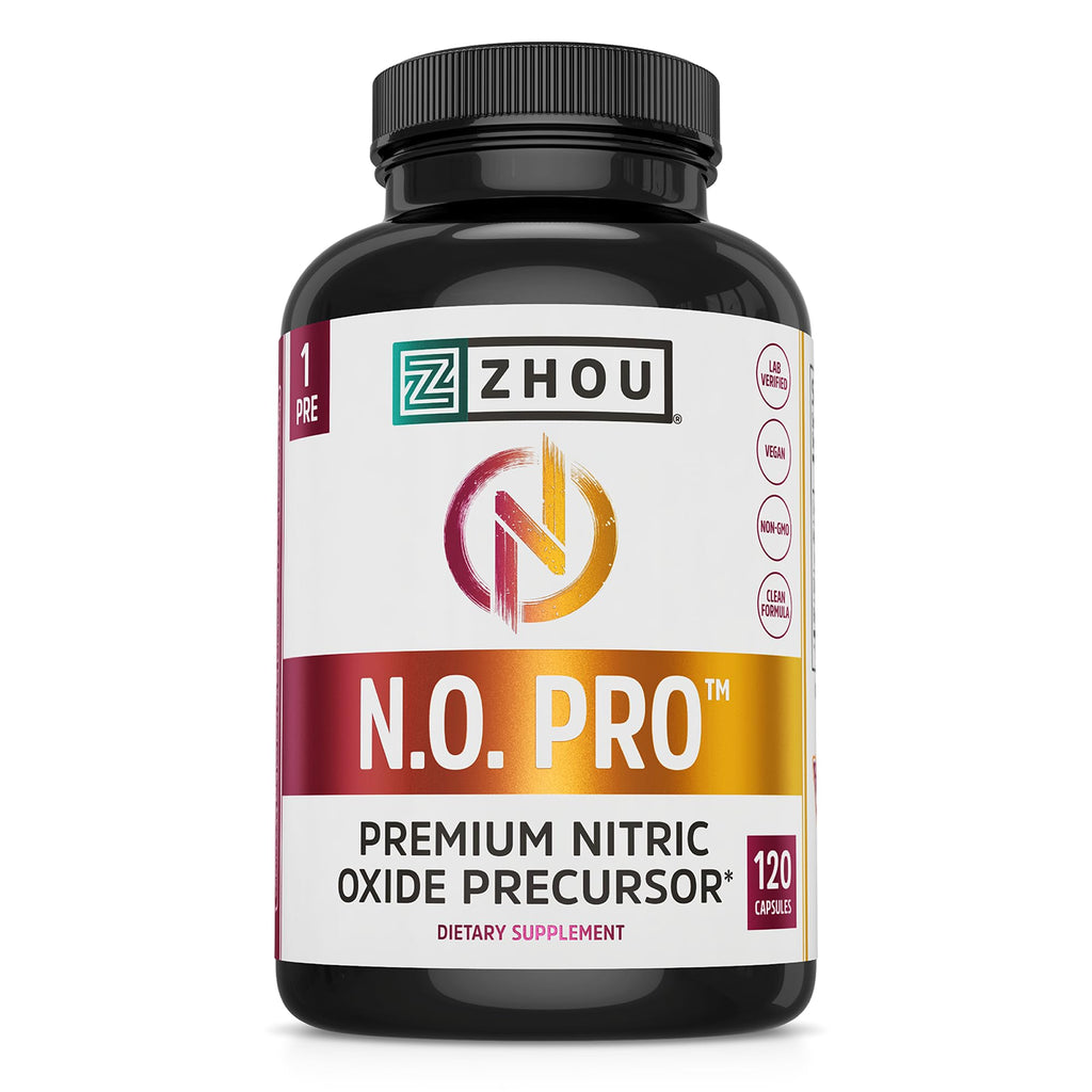 ZHOU N.O. Pro Nitric Oxide Supplement - 120 Vegetarian Capsules - image 4