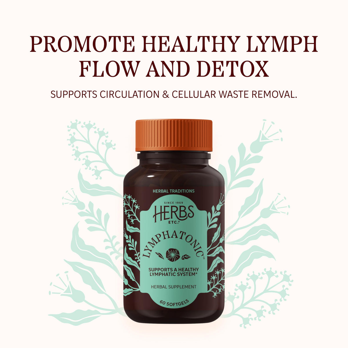 Herbs Etc. Lymphatonic Immune & Lymphatic Support - 60 Softgels - image 3