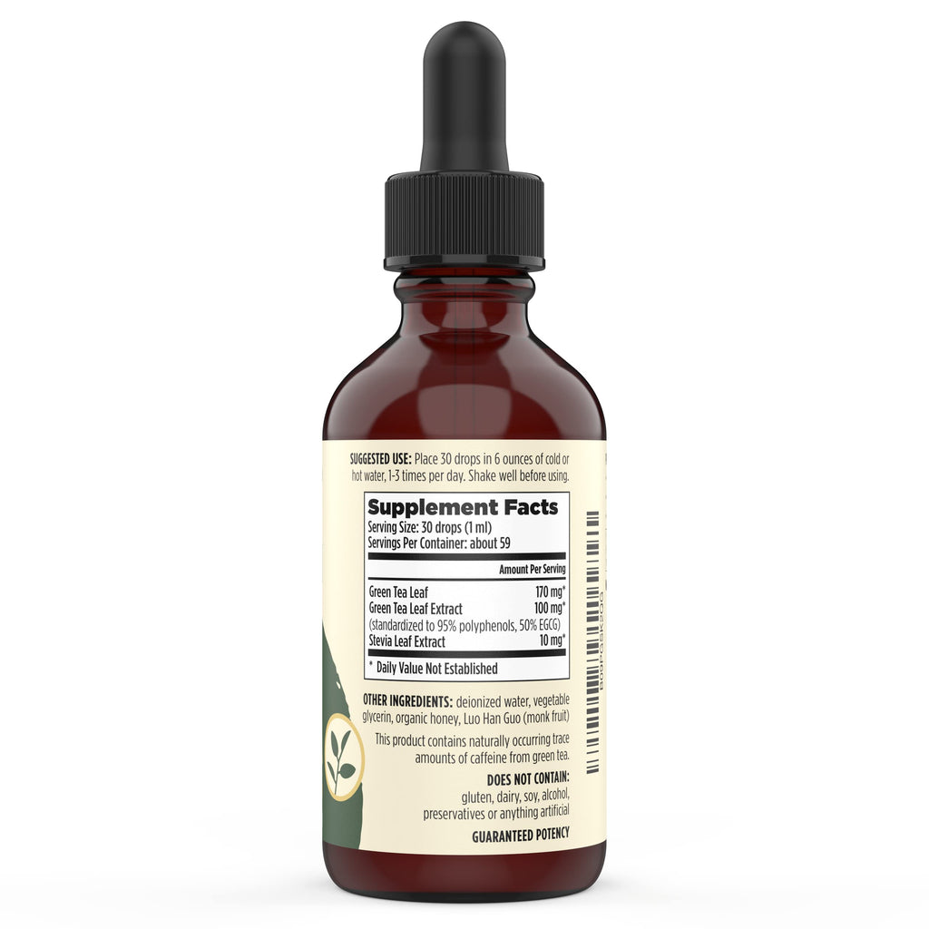 Sacred Eats Green Tea Liquid Extract Drops for Gentle Energy - 2 Fl Oz - image 4