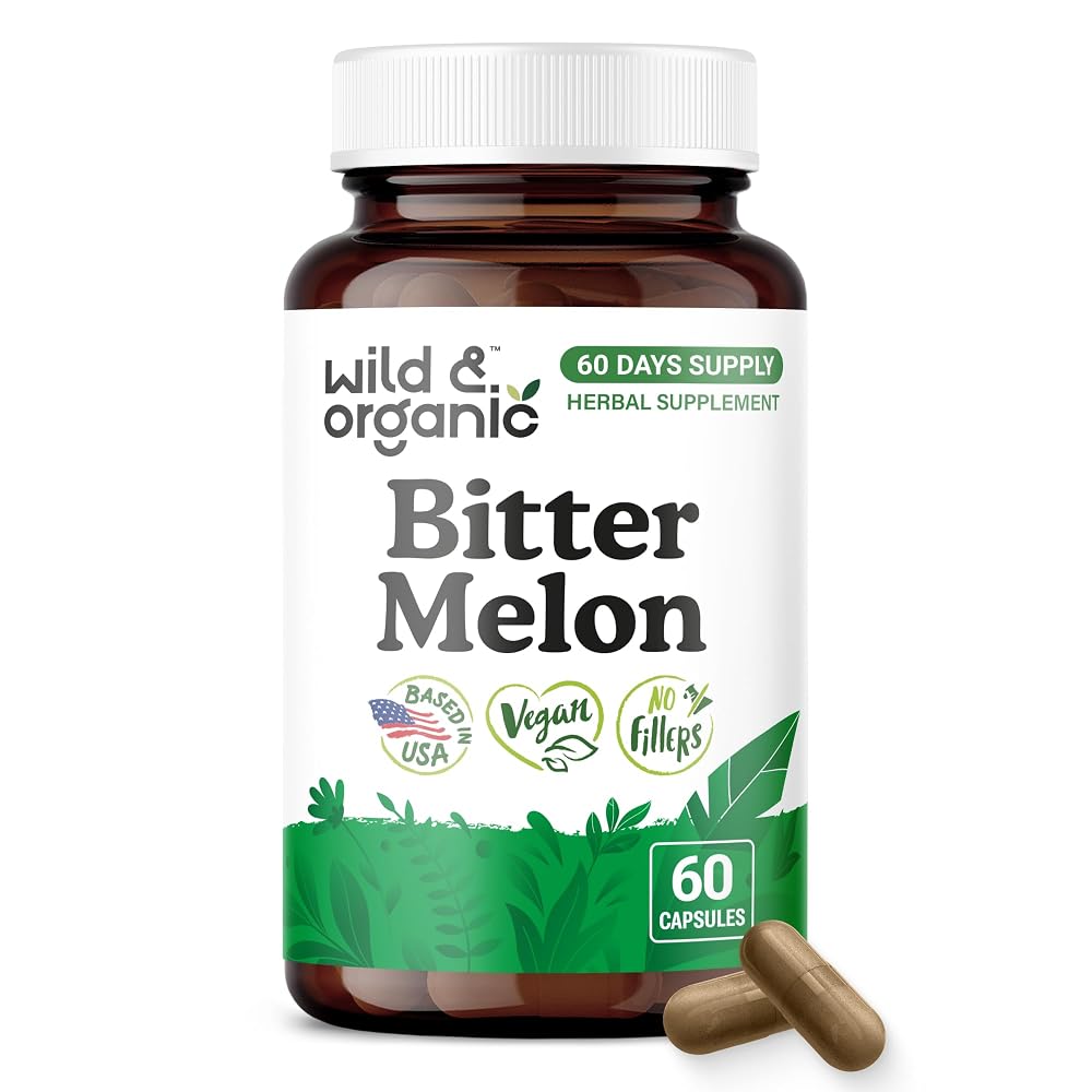 Wild & Organic Bitter Melon Capsules 500 mg - Digestive Support