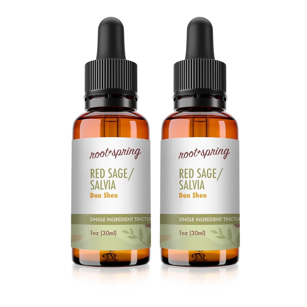 root + spring Red Sage Salvia Liquid Concentrate with Dropper