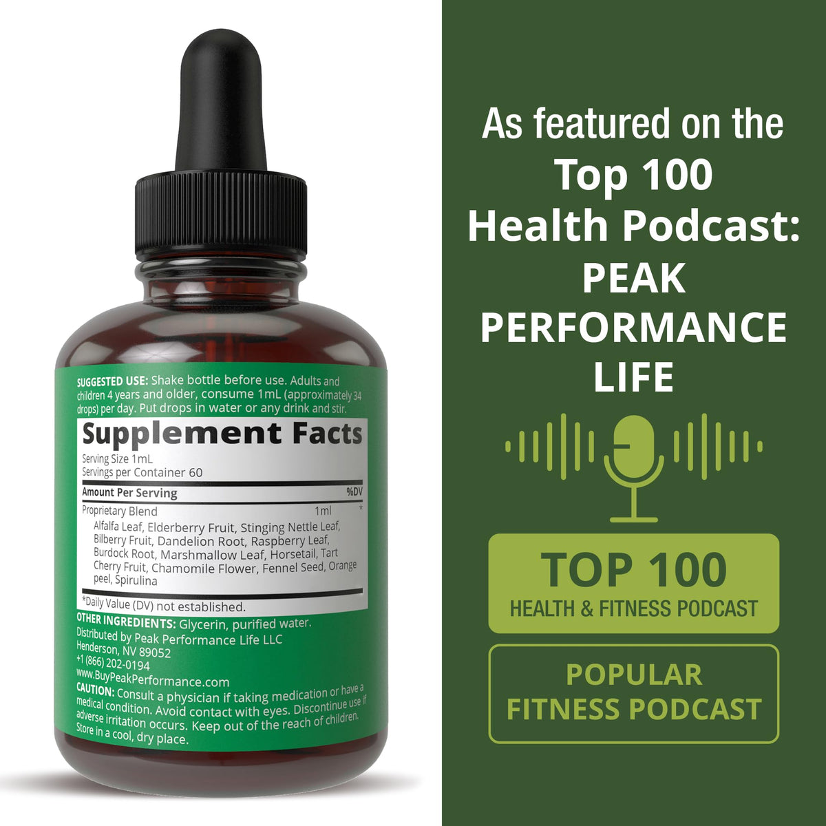Peak Performance Kids Herbal Multivitamin Liquid - 2 Fl Oz - image 6