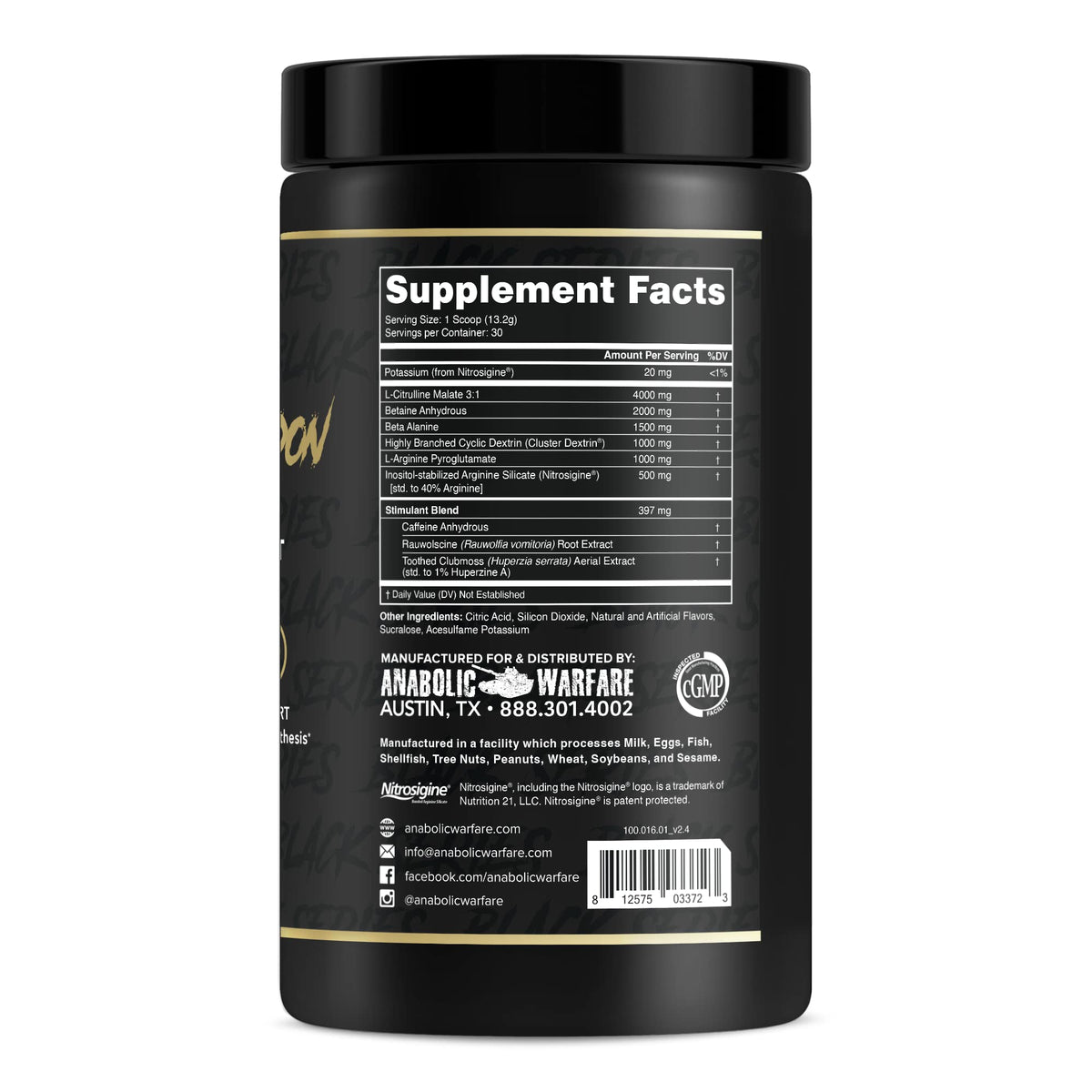 Anabolic Warfare Nuclear Armageddon Pre-Workout Powder - 30 Servings - image 3