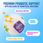 Nature's Peak Probiotic Gummies - 5 Billion CFU - Advanced Probiotics