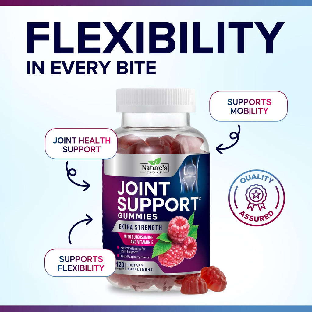 Nature's Choice Joint Support Gummies - Extra Strength Glucosamine