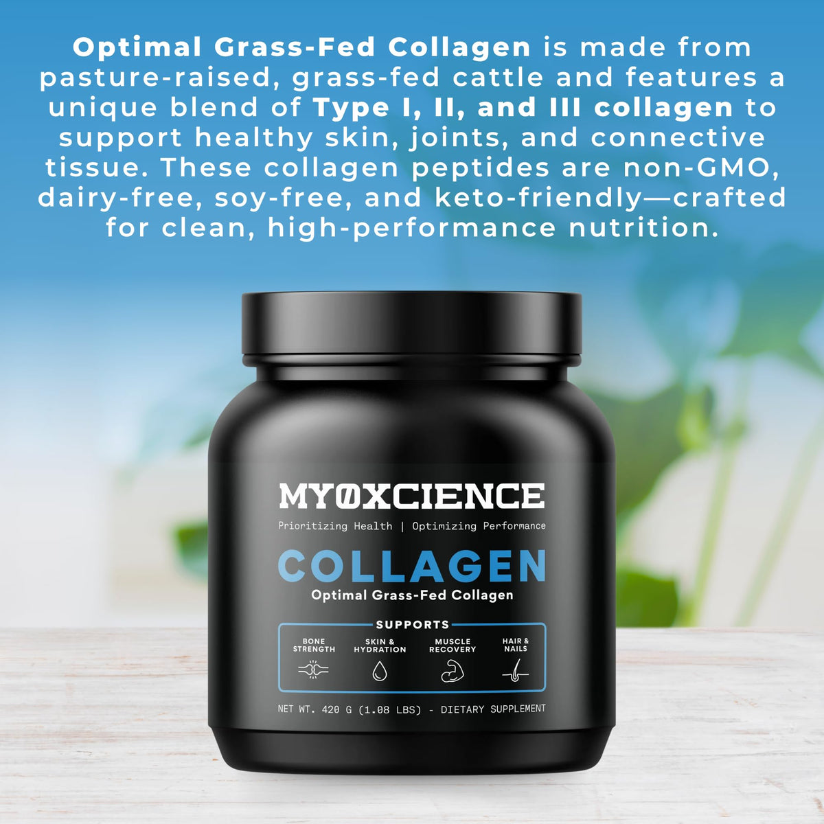 MYOXCIENCE Optimal Grass-Fed Collagen Powder - 30 Servings - image 4