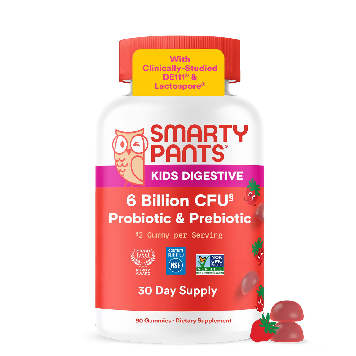SmartyPants Kids Probiotic & Prebiotic Gummies for Digestive Health