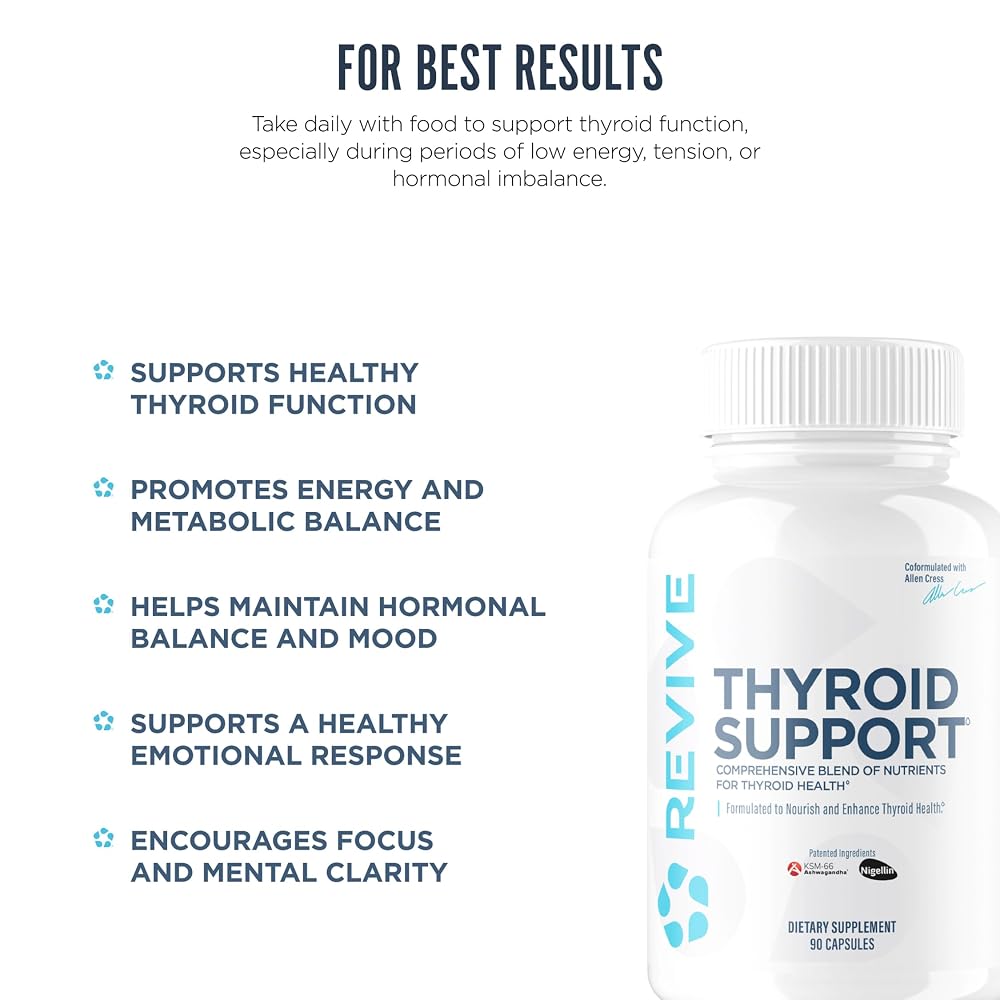 Revive MD Thyroid Support Supplement for Men & Women - 90 Capsules - image 5