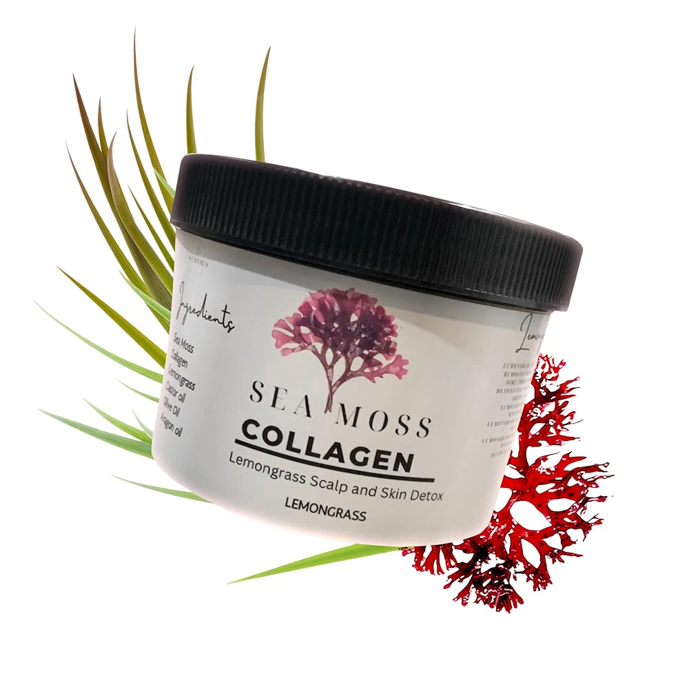 SEA MOSS COLLAGEN Hair & Skin Cream Turmeric-Lemongrass - 8 oz