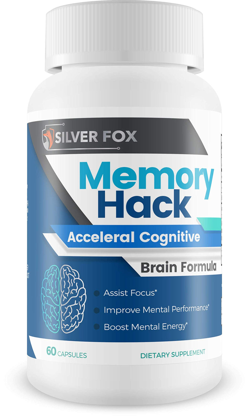 Silver Fox Supplements Memory Hack Cognitive Brain Formula - 1 Bottle
