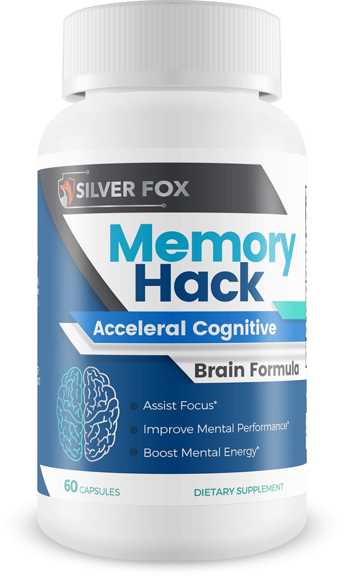 Silver Fox Supplements Memory Hack Cognitive Brain Formula - 1 Bottle