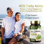 Nature's Peak Saw Palmetto Prostate Health Supplements for Men 1000mg