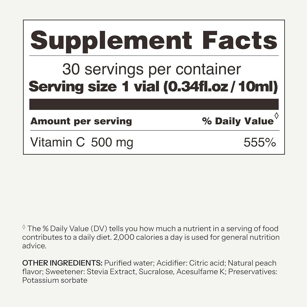 Vitabaum Triple Pure Vitamin C 500mg Immune Support - 30 Vials - image 4