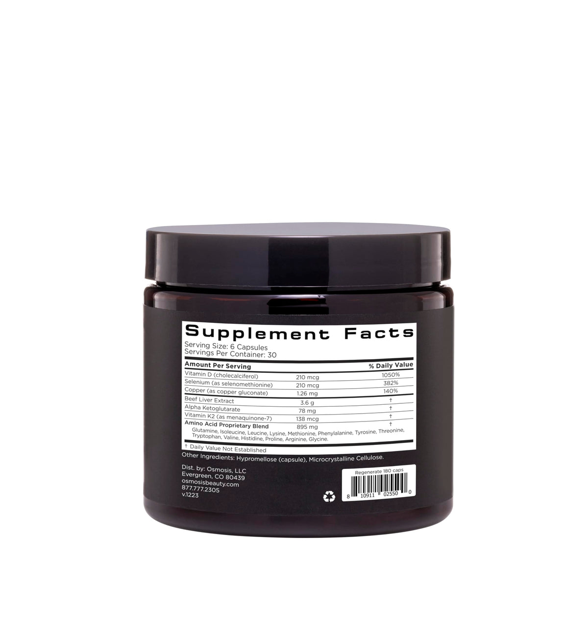 OSMOSIS Regenerate Skin & Liver Support Supplement - 180 Capsules - image 3