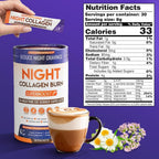 Skinny Coffee SuperBoost Night Collagen Burn, Nighttime Fat Burner