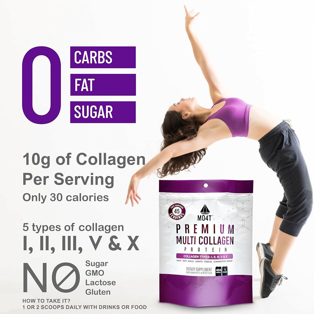 MOMOF4TRANSFORM Hydrolyzed Multi Collagen Powder - 1 Pound - image 5
