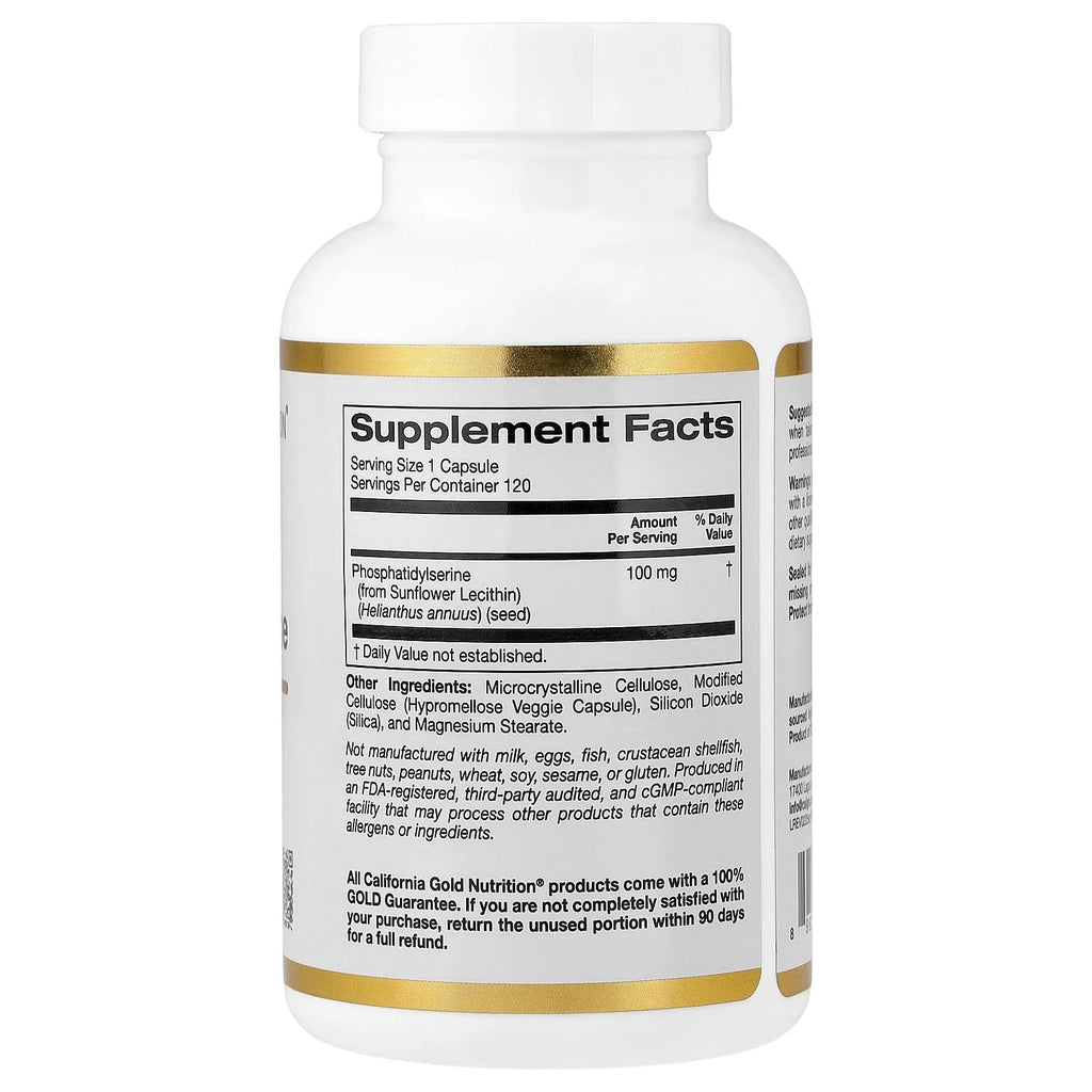Lake Avenue Sunflower Phosphatidylserine 100 mg - 120 Vegetarian Capsules - image 2