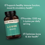 Dr. Mercola L-Lysine 1,500 mg - 90 Capsules - image 4