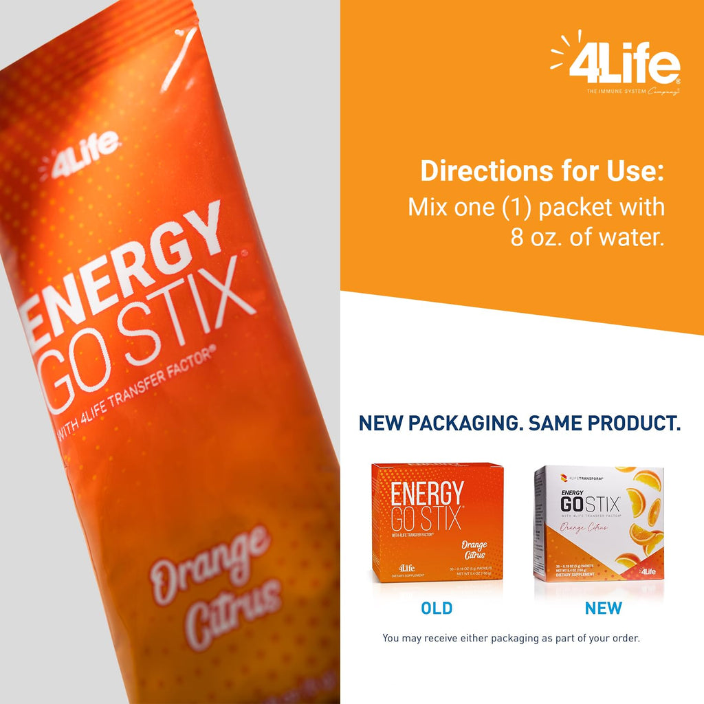 4Life Energy Go Stix Drink Mix with Amino Acids and Green Tea