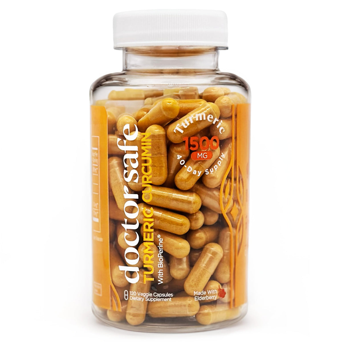DOCTOR SAFE Turmeric Curcumin with Black Pepper 1500mg - Joint Health