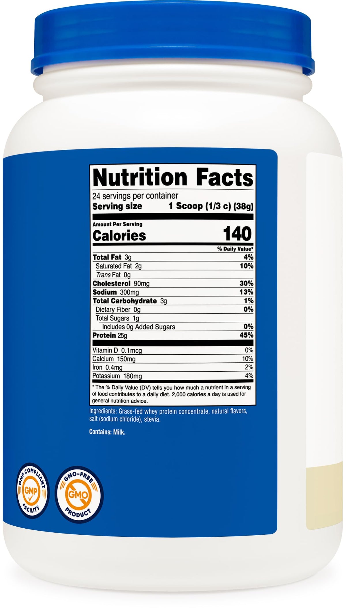 Nutricost Grass-Fed Whey Protein Concentrate - Undenatured