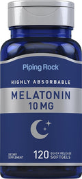 Piping Rock Melatonin 10mg - 120 Softgels