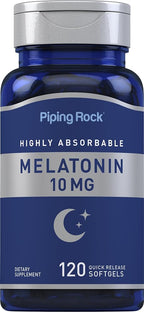 Piping Rock Melatonin 10mg - 120 Softgels
