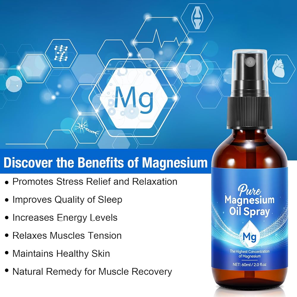 O.SECERT Pure Magnesium Oil Spray Topical - 2.02 Fl Oz - image 2