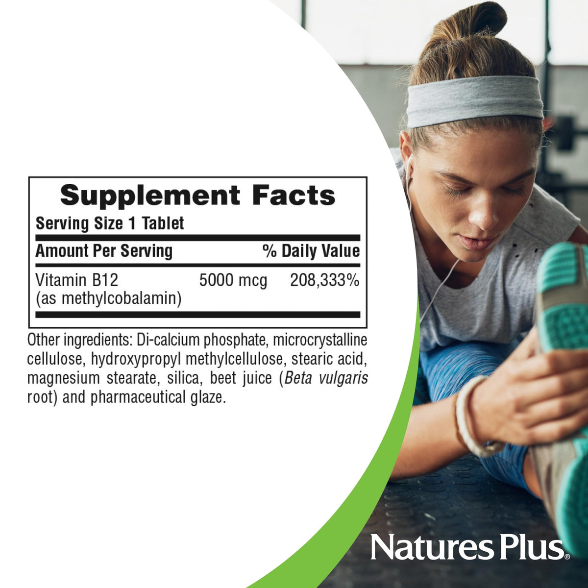 NaturesPlus Shot-O-B12 5000 mcg Sustained Release - 30 Tablets - image 5