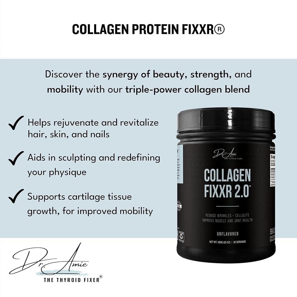 Fixxr Collagen 2.0 by Dr. Amie with 3 Bioactive Peptides - 30 Servings - image 3
