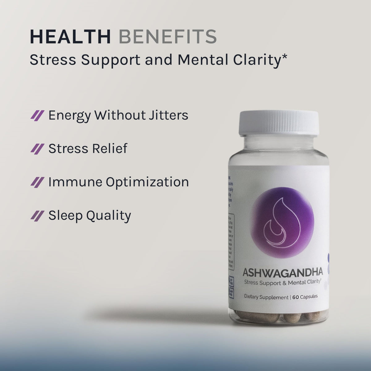 InfiniWell Ashwagandha Supplements with Shoden Root - 60 Capsules - image 2
