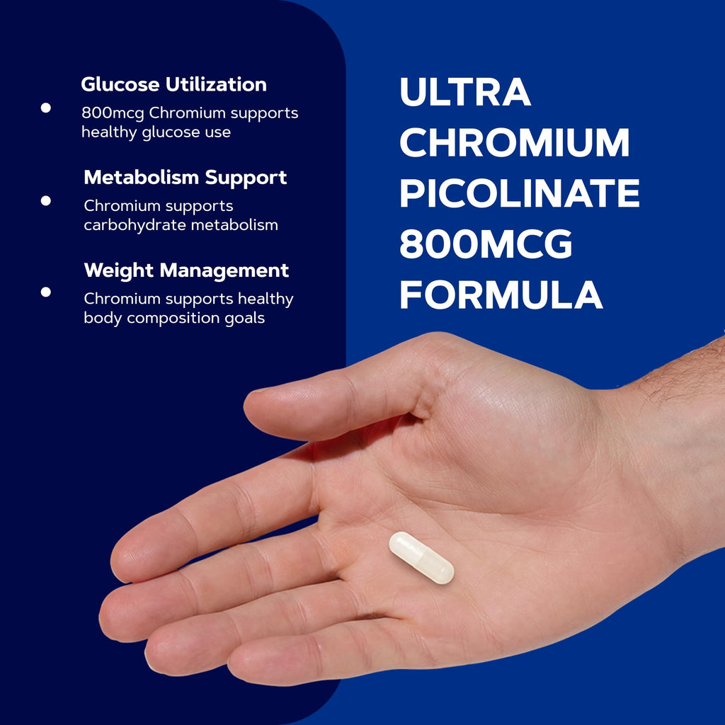 GNC Ultra Chromium Picolinate 800mcg with Zinc - 60 Capsules - image 4
