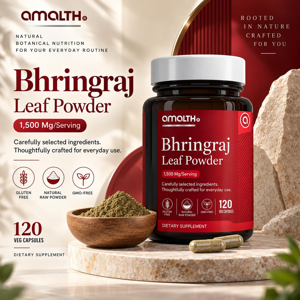 AMALTH Bhringraj Capsules 1500 mg - 120 Vegetarian Capsules - image 2