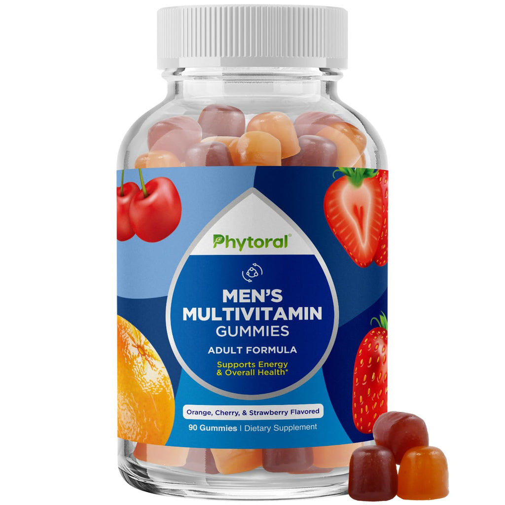 Phytoral Natural Multivitamin for Men Gummies with Zinc - 90 Count