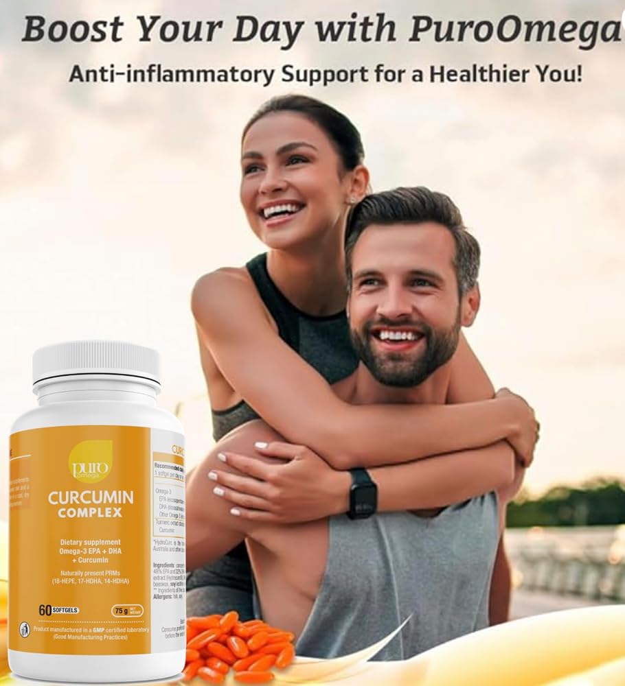 VitalRemedyMD PuroOmega Curcumin Complex Omega-3 - 60 Capsules - image 5