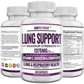 Simply Potent Lung Support Supplement with Cordyceps - 60 Capsules