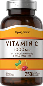 Piping Rock Vitamin C 1000mg - 250 Capsules