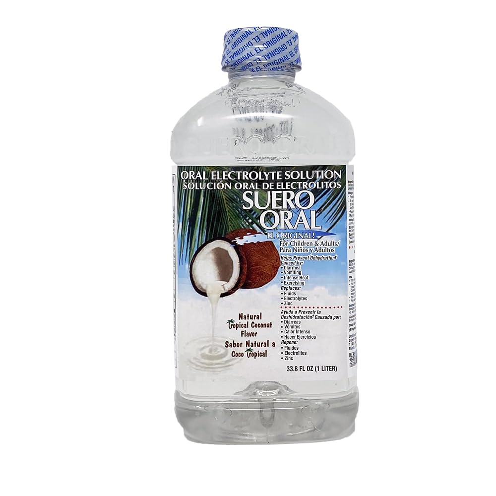 Suero Oral Electrolyte Solution Coconut Flavor - 33.8 Fl Oz