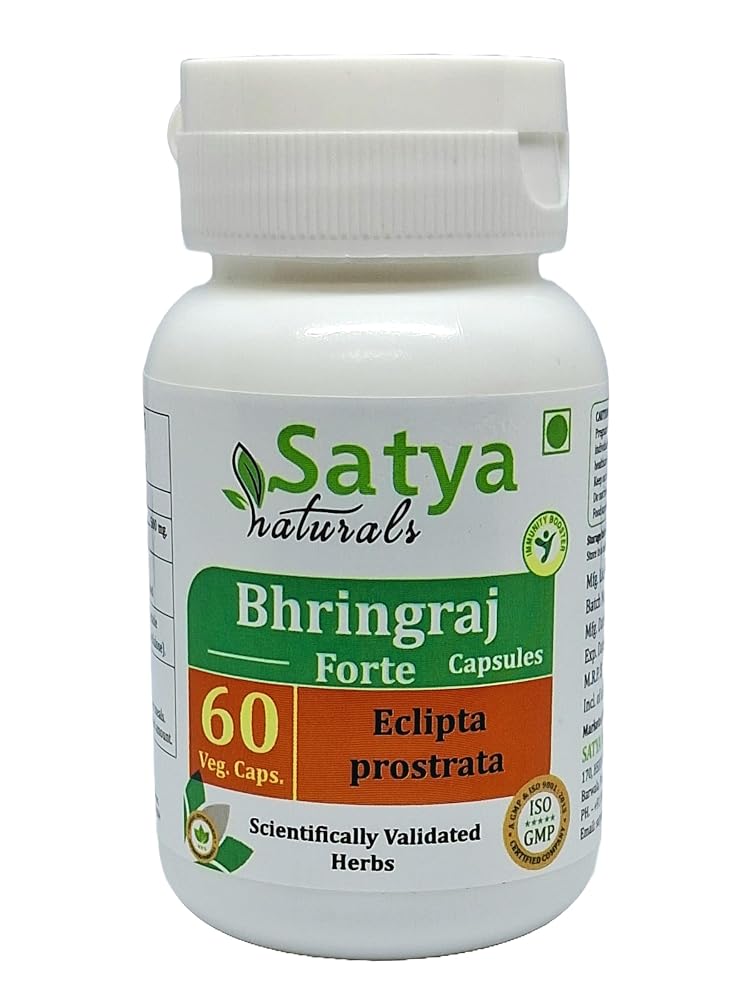 Satya Naturals Bhringraj Forte Capsules 500 mg. 60 Veg. Capsule