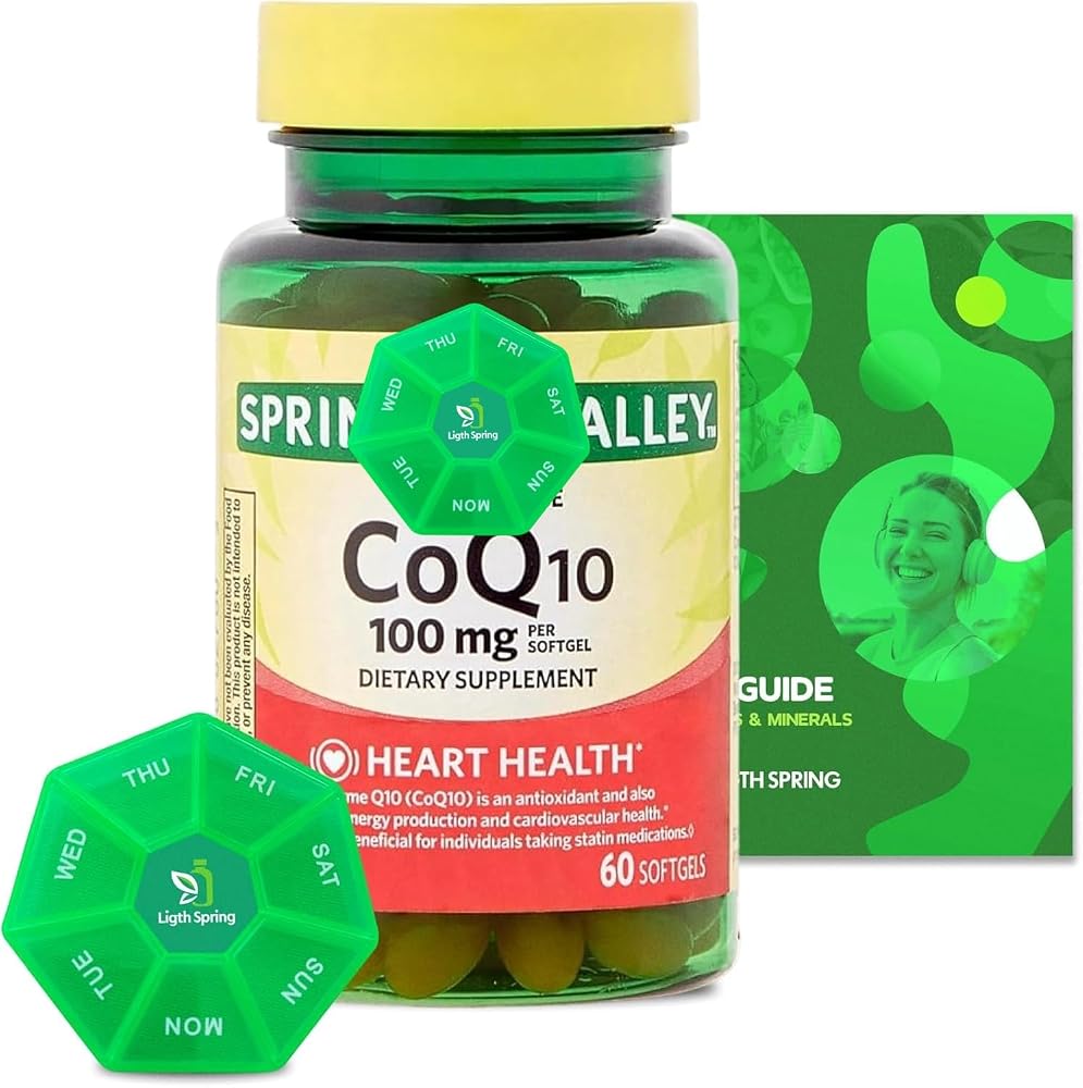 LightSpring Rapid-Release CoQ10 100 mg Heart Health - 60 Softgels