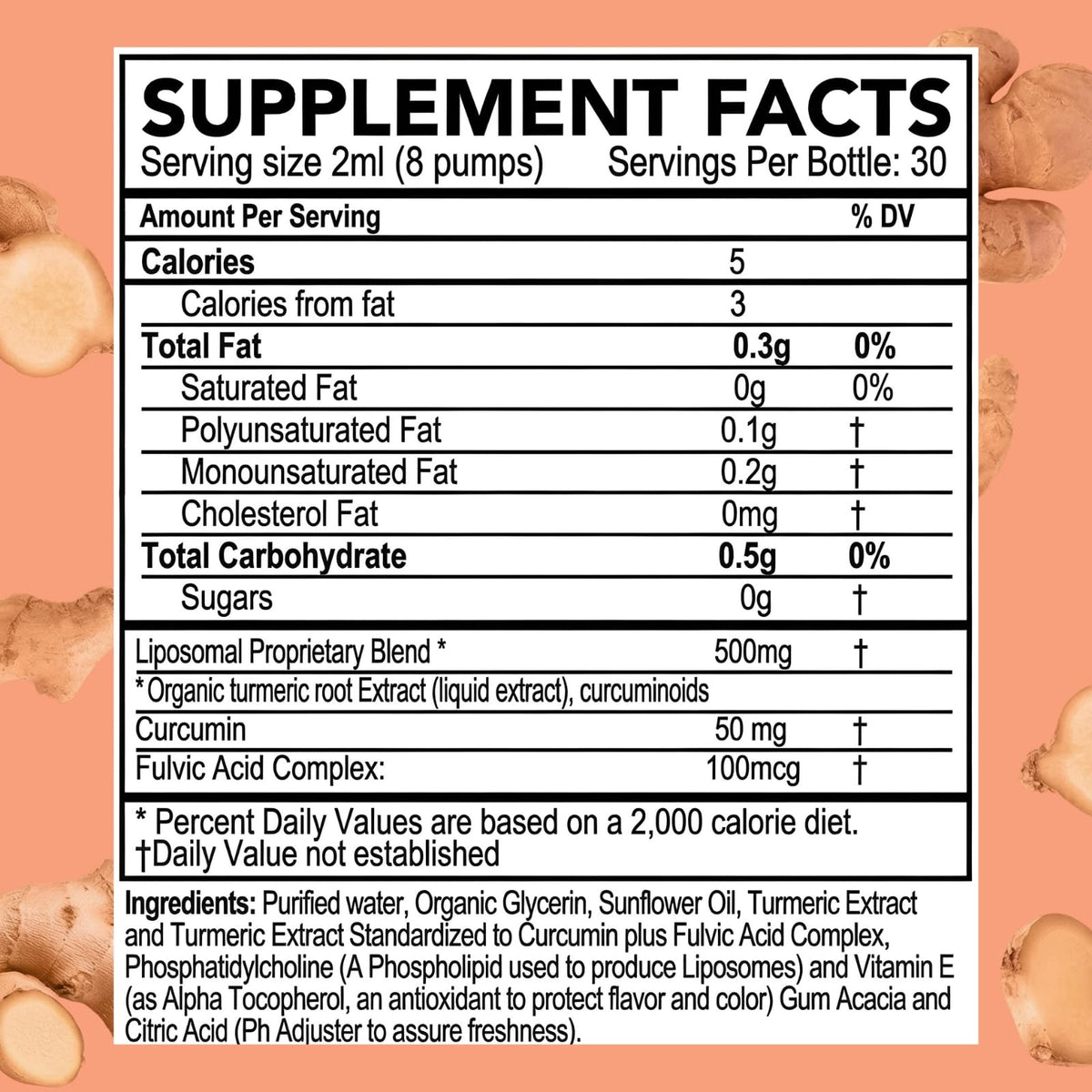 PURALITY HEALTH Liposomal Liquid Turmeric for Joint Health - 2 Fl Oz - image 2